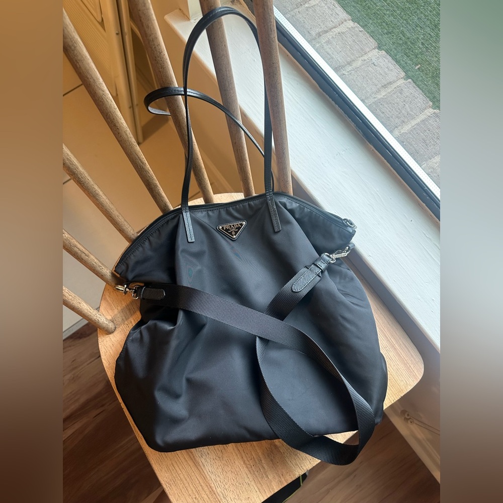Prada Black Nylon Tote Bag - Picture 2 of 7